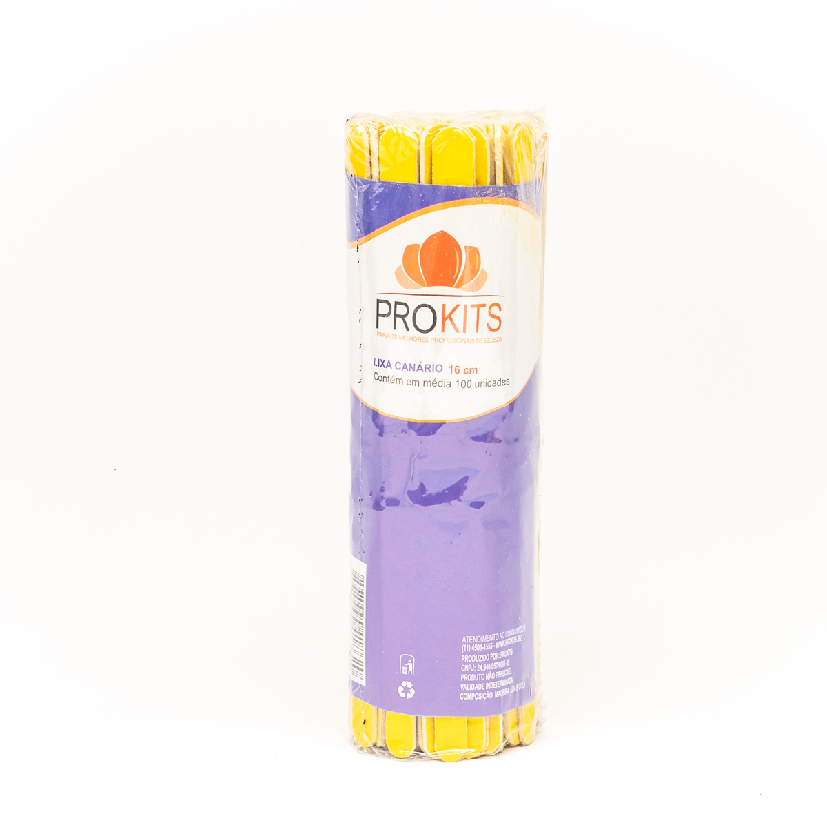 Lixa Canário 16cm Prokits - 100 unidades